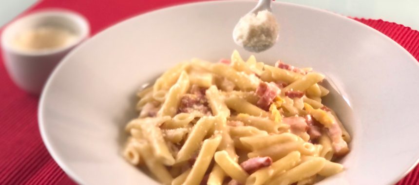 Macarrones a la carbonara